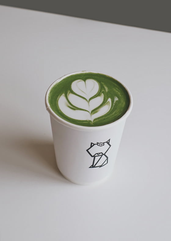 Hot Kiku Matcha Latte