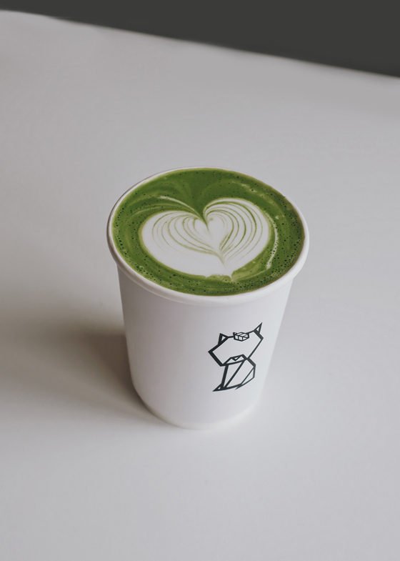 Hot Yuri Matcha Latte - Niko Neko Matcha