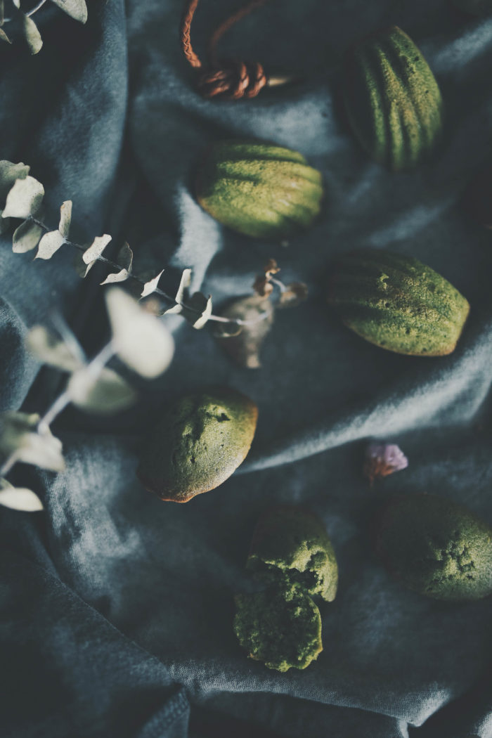 Mini Matcha Madeleines