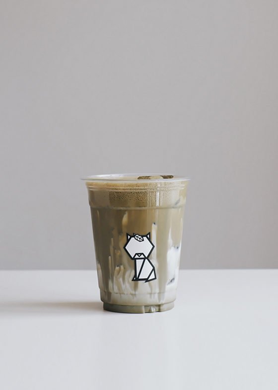 Iced TSUBAKI Houjicha Latte