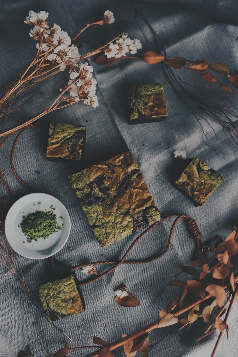 matcha brownies