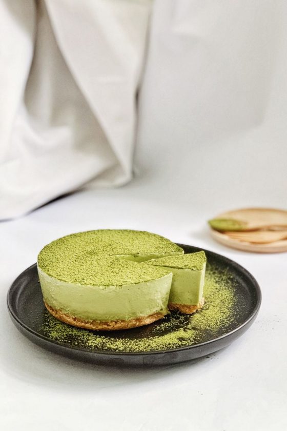 NoBake Matcha Cheesecake Niko Neko Matcha