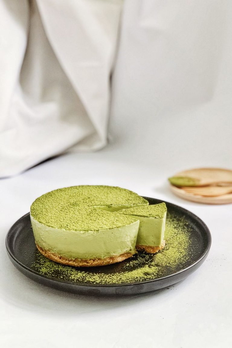 NoBake Matcha Cheesecake Niko Neko Matcha
