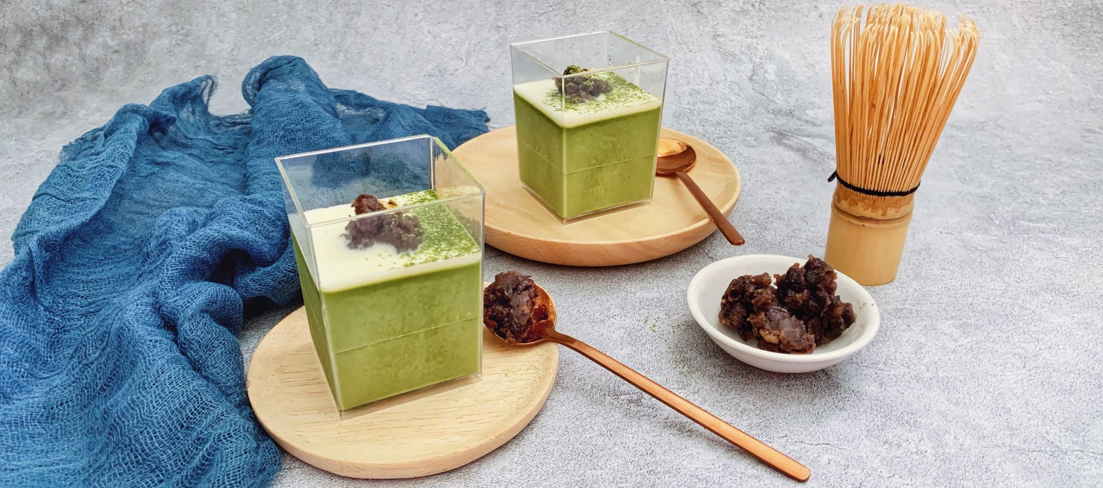 Matcha Adzuki Panna Cotta Recipe - Niko Neko Matcha Dessert