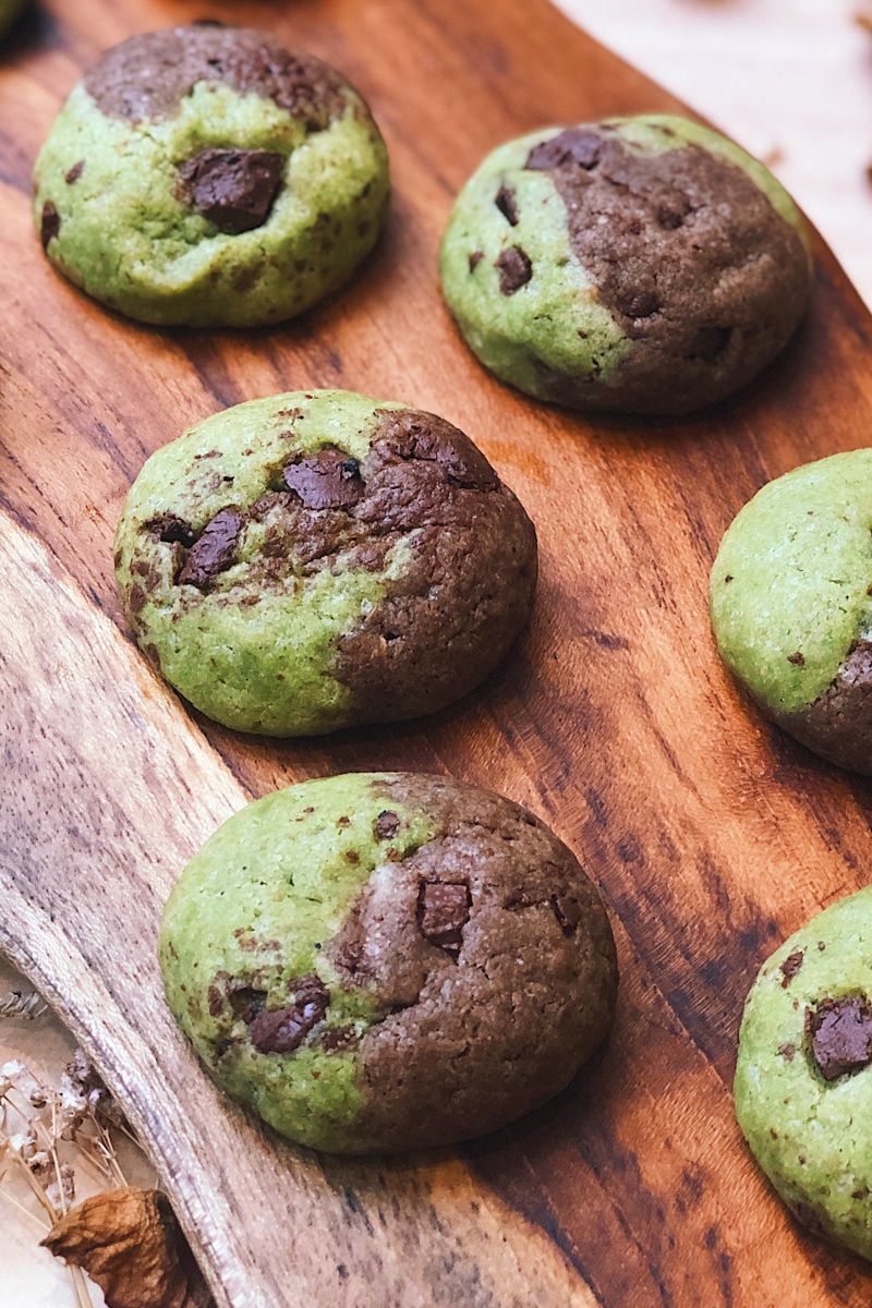 Vegan Matcha Chocolate Marble Cookies Recipe - Niko Neko Matcha Dessert Recipes