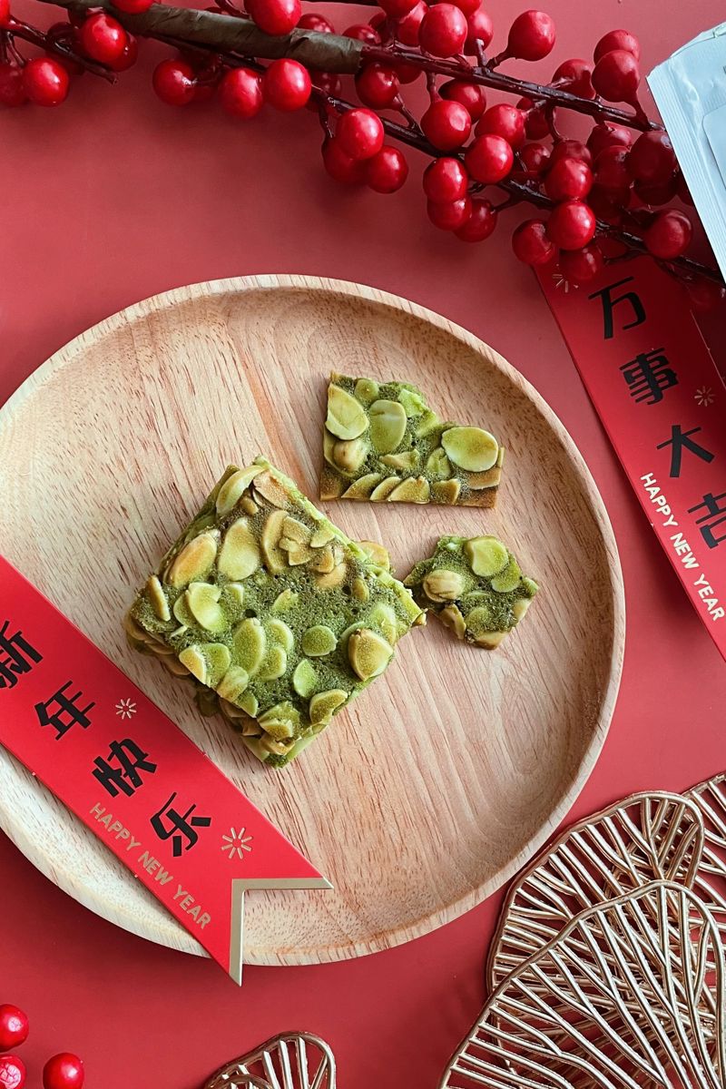 Matcha Almond Crisps Recipe using AJISAI / Matcha Powder