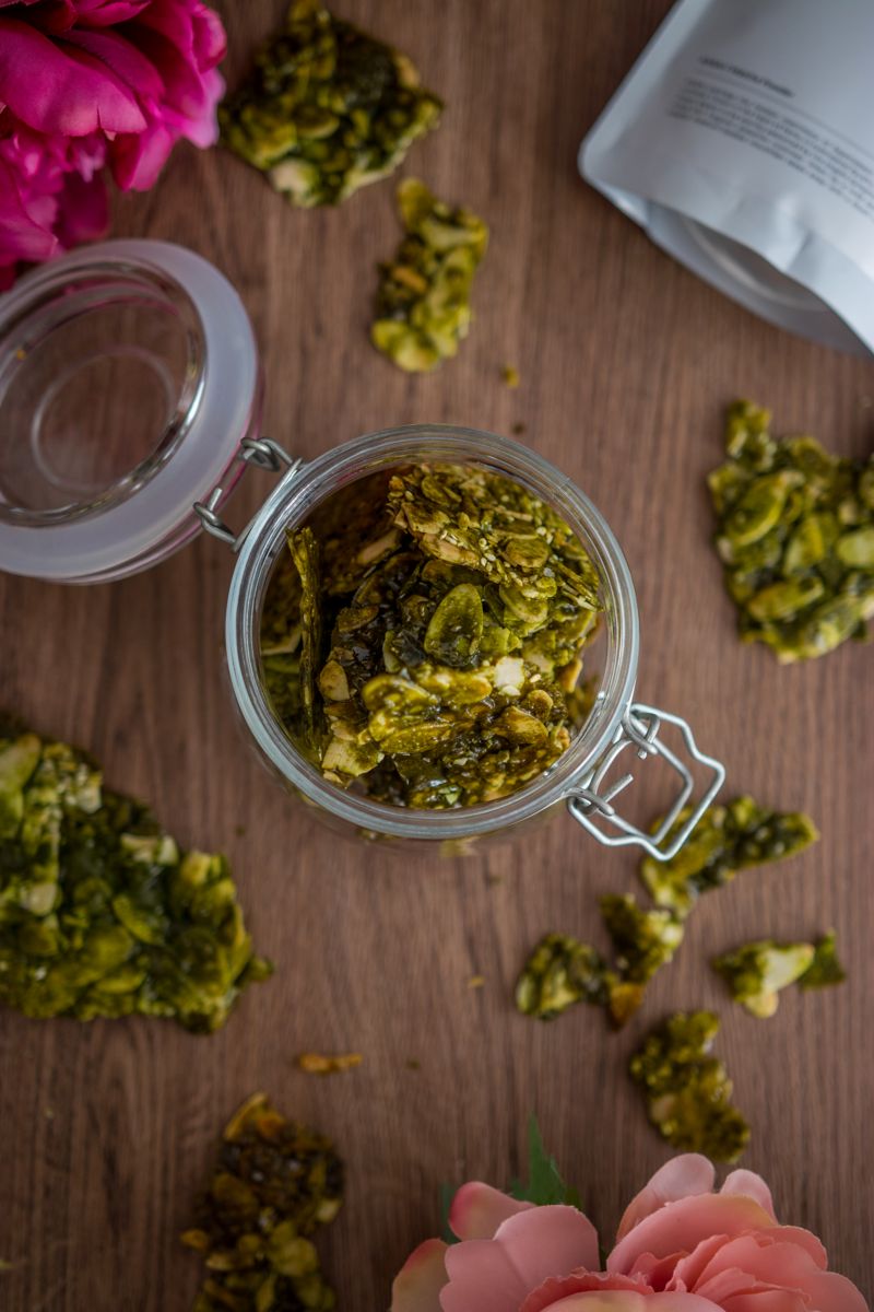 Matcha Florentine Brittle recipe using AJISAI / Matcha powder