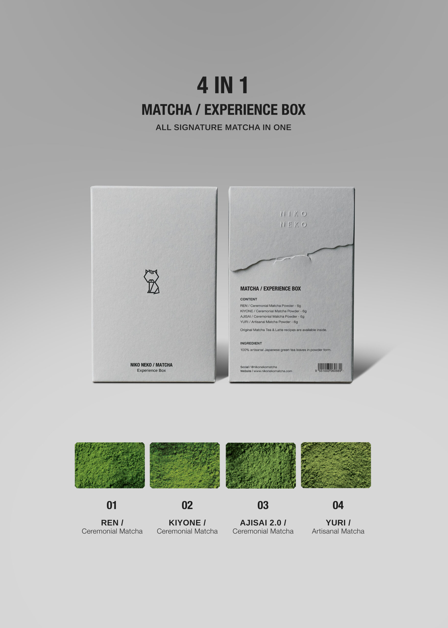 NIKO NEKO / EXPERIENCE BOX (4-in-1 MATCHA / 5-in-1 JAPANESE TEA) - Image 2