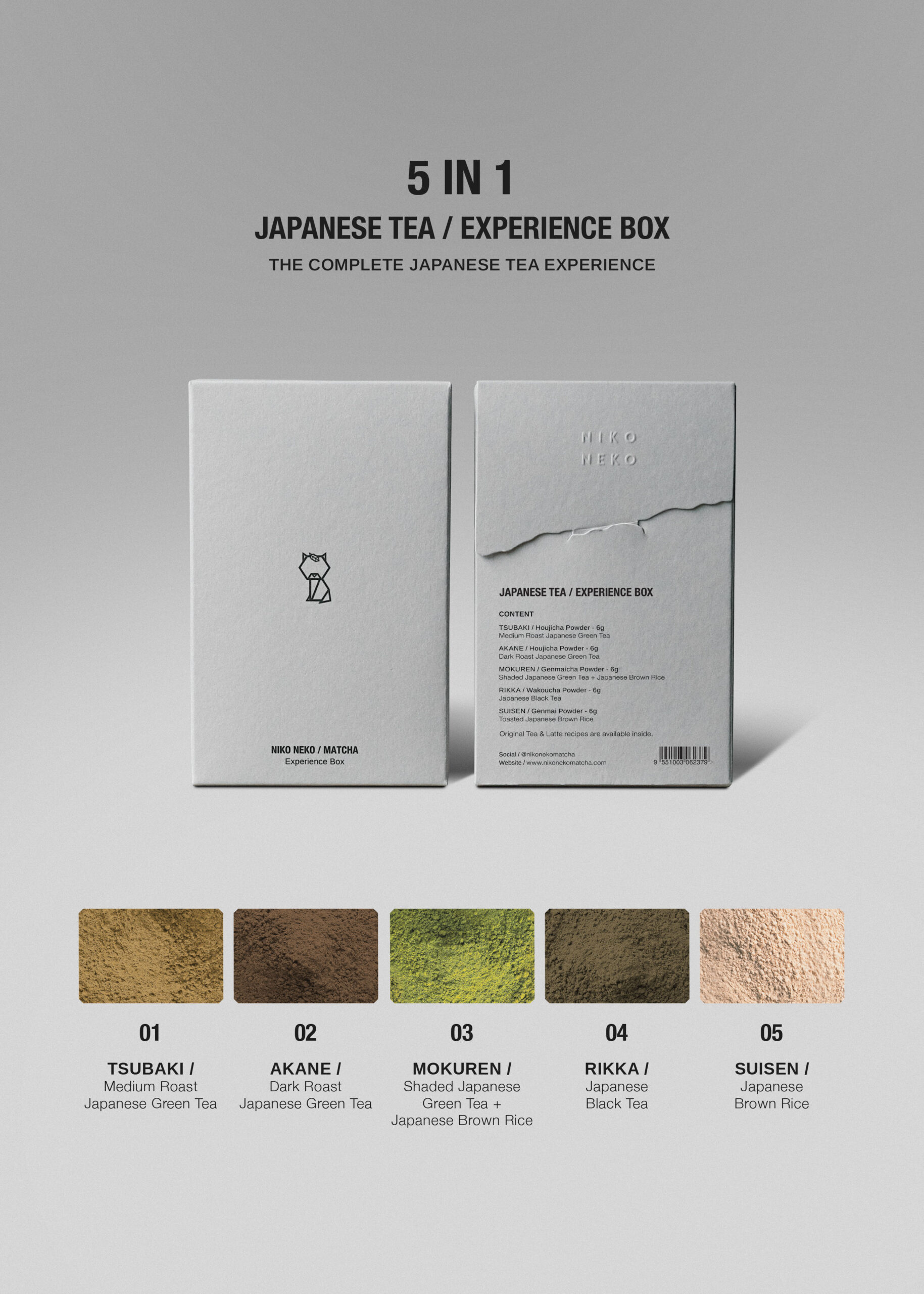 NIKO NEKO / EXPERIENCE BOX (4-in-1 MATCHA / 5-in-1 JAPANESE TEA) - Image 4